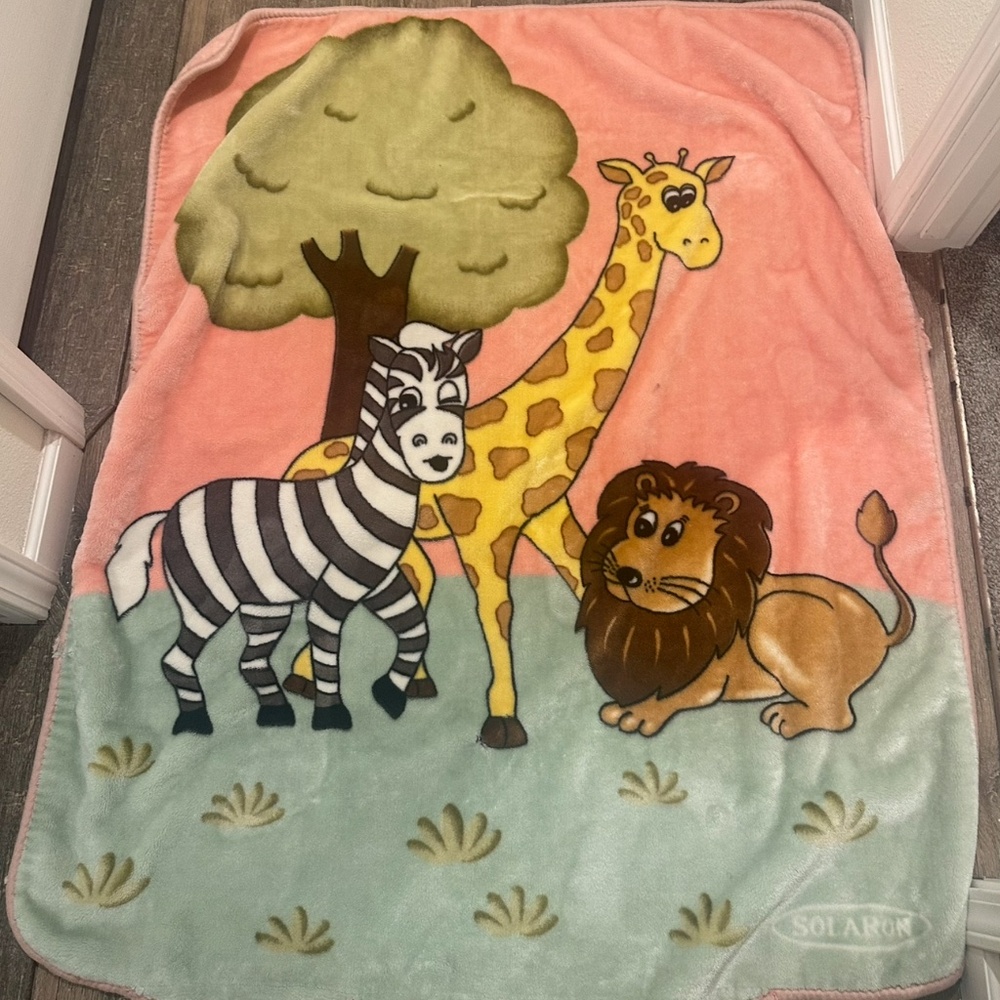 Vintage Solaron Mink Plush Blanket